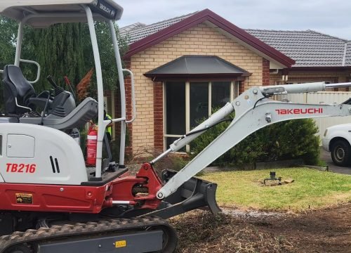 Landscaping Services Adelaide by Fox Holes & Excavations transforming an outdoor space with excavation and landscaping.