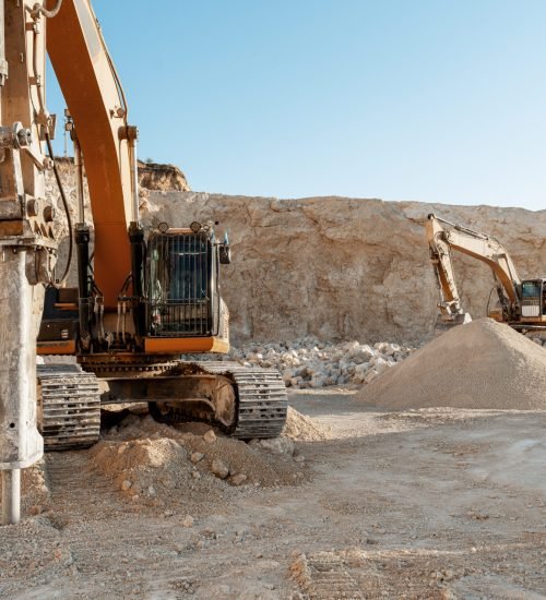 earthmoving companies providing excavation and site preparation services with heavy machinery